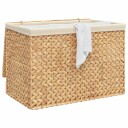 vidaXL Skittentøyskurv med 3 seksjoner 75x42,5x52 cm vannhyasint