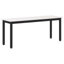 vidaXL benk Hvit 110 x 35 x 45 cm Massiv furu