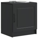  Nattbordskap 2 pcs Svart 43 x 34,5 x 47 cm Konstruert tre
