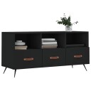 vidaXL TV-benk svart 102x36x50 cm konstruert tre 8720845944308
