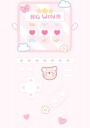 Cute Pink Game Win Plakat / 21x30