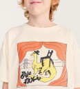 Bobo Choses T skjorte   Taxi Saurus   Off White   Bobo Choses   4 5 år (104 110)   T skjorte Beige Gul Hvit Rød