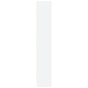 Bokhylle hvit 80x24x143 cm konstruert tre
