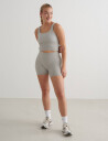 aim´n Ribbed Seamless Midi Biker Shorts   Grey   S