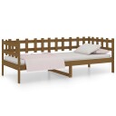 vidaXL Dagseng honningbrun 90x200 cm heltre furu