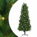  Juletre med 300 LED med stativ grønn 240 cm PE