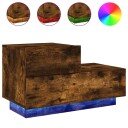  Nattbord med LED røkt eik 70x36x40,5 cm 8721012253650