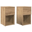  Sengeskap 2 pcs Artisan eik 29 x 31,5 x 49 cm Konstruert tre