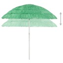 vidaXL Strandparasoll Hawaii grønn 240 cm