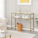 Rovena Kommode 90 cm - Gull og transparent