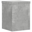  Plantestativer 2 stk betonggrå 15x15x20 cm konstruert tre