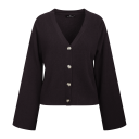 Cheddar Cardigan Dark Brown XS Merino cardigan