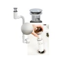 Macro Design Pop up Easyclean Vannlås med Lokk Svart Matt