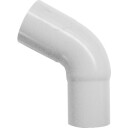 Plastmo bend Ø90mm 75° hvit white