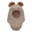 Huttelihut Camel Melange Elefantlue Ull Alpaca Pompoms 2 4 år/52