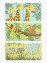 A Little Lovely Company Magic Badebok Savanna Friends