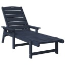  Solstol Mørk blå 53x162x98.5 cm HDPE
