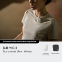 DJI Mic 2 Trådløs Mikrofon med Opptak - Platinum White