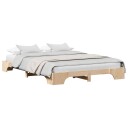  Seng ramme Naturlig Solid furu King Size Holdbar