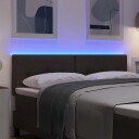  LED Hodegjerde Med Knapper Mørk Brun 80 cm Stoff