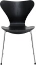 Fritz Hansen - Sjuan 3107 Ask Black Spisestoler Arne Jacobsen Svart Tre