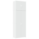  Highboard hvit 80x42,5x249 cm konstruert tre