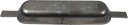 1852 Skroganode i aluminium   287 x 78 x 40 mm   2 kg