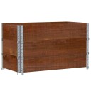  Pallekarmer 3 stk brun 100x50 cm heltre furu