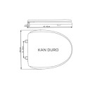 Kandre KAN Duro LED Toalettsete 84008 Hvit