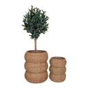 Sarbas kurv Ø25/35cm sett med 2 natur.