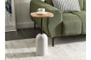 Faust Sidebord 30 cm - Hvit/Lyst tre
