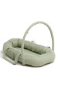 Alice &  Fox ALBA Babynest med Håndtak Green Muslin