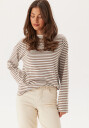 Pieces Sadie LS Top Cloud Dancer st: Fos M