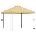  Paviljong 3 x 3 m Krem Polyester og stål 190