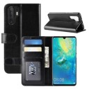 Huawei P30 Pro Lommebok-deksel med Stativ Svart