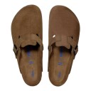 Joggesko Birkenstock Boston Soft Footbed Suede Leather Dark Tea Tonal Fb EUR 39