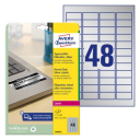 Avery Zweckform - labels - matte - 384 label(s) - 45.7 x 21.2 mm