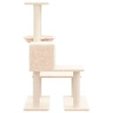  Kattetre Med Klorestolper I Sisal Kremhvit 94.5 cm