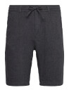 Lindbergh Linen Blend Herringbone Short - Black - XL