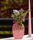 Vase Sofian i Rosa boblete glass fra Edelweiss