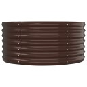 vidaXL Plantekasse pulverlakkert stål 152x80x36 cm brun