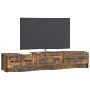 TV skap med skuff Røkt Eik 147 x 34,5 x 27 cm Konstruert tre