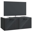  Vegghengt TV skap Svart 78,5 x 41 x 30 cm Konstruert tre