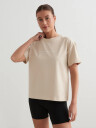Aim'n Serif Boxy T-Shirt Beige M