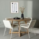 Venture Home Spisegruppe Venture Home Yakidon Ø120 cm med 4 stk Tvist Stoler GR23875