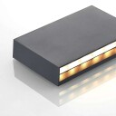 Lindby Jarte utendørs LED-vegglampe, 20 cm down