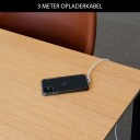 Ladekabel USB-C til USB-C 3 meter Nylonbelagt Kabel