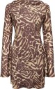 Malina Cezanne Low Back Satin Mini Dress   Beige   38