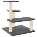 Vidaxl Kattetre Med Klorestolper I Sisal Mørkegrå 61 cm