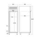 Scandomestic GUF700X Fryseskap 204 cm Hvit med 543L Bruttovolum